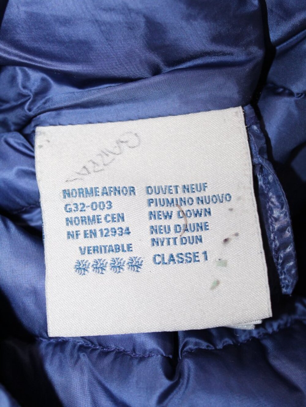 Moncler Light Weight Blue Down Puffer Hooded Coat Jacket Tie Moncler SZ 3 M - Picture 10 of 13
